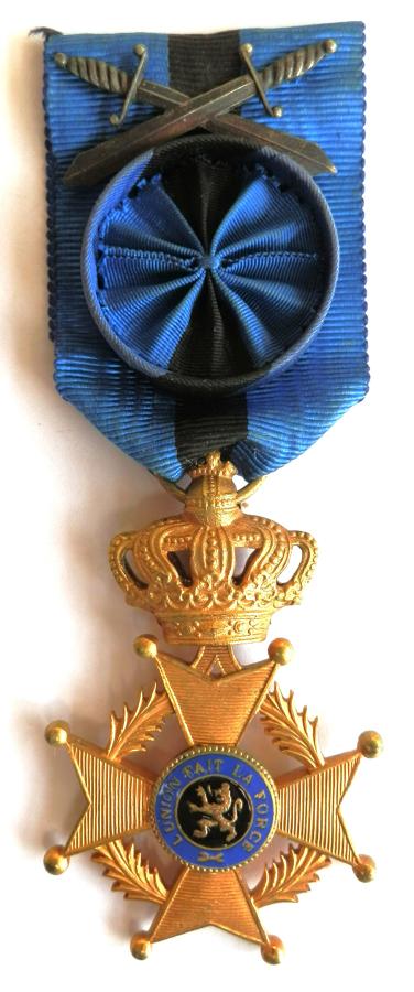 Belgium Order of Leopold II Officers Breast Badge