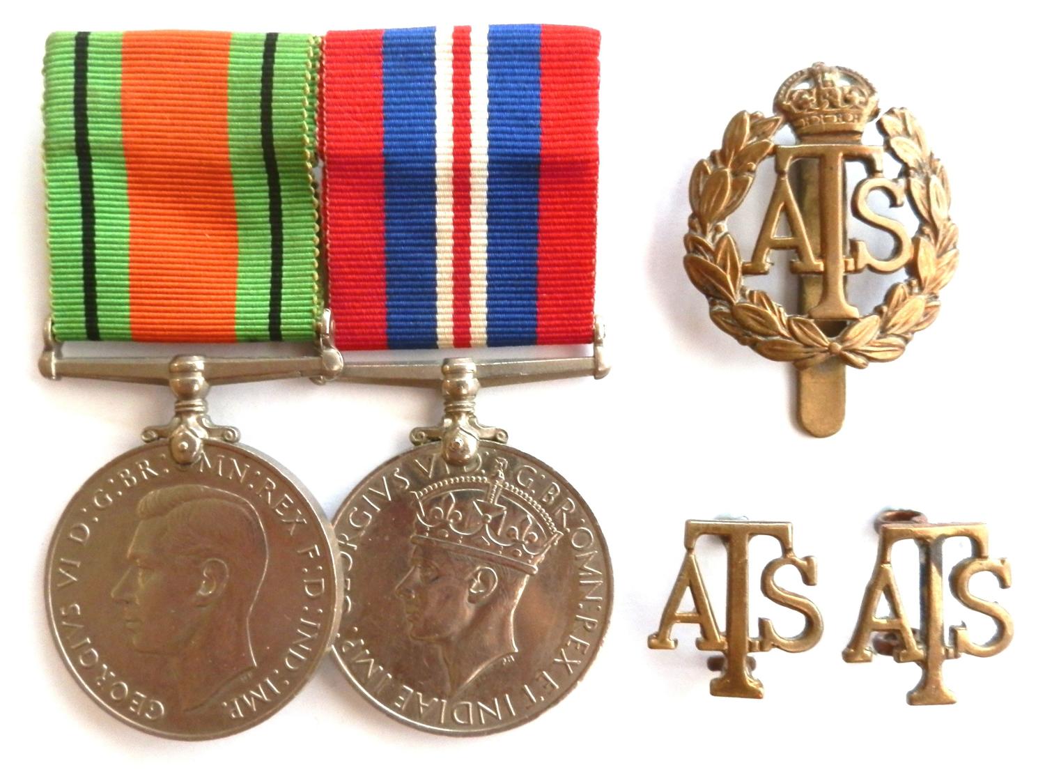 PAIR. Corporal G.M.Clarke. Auxilliary Territorial Service