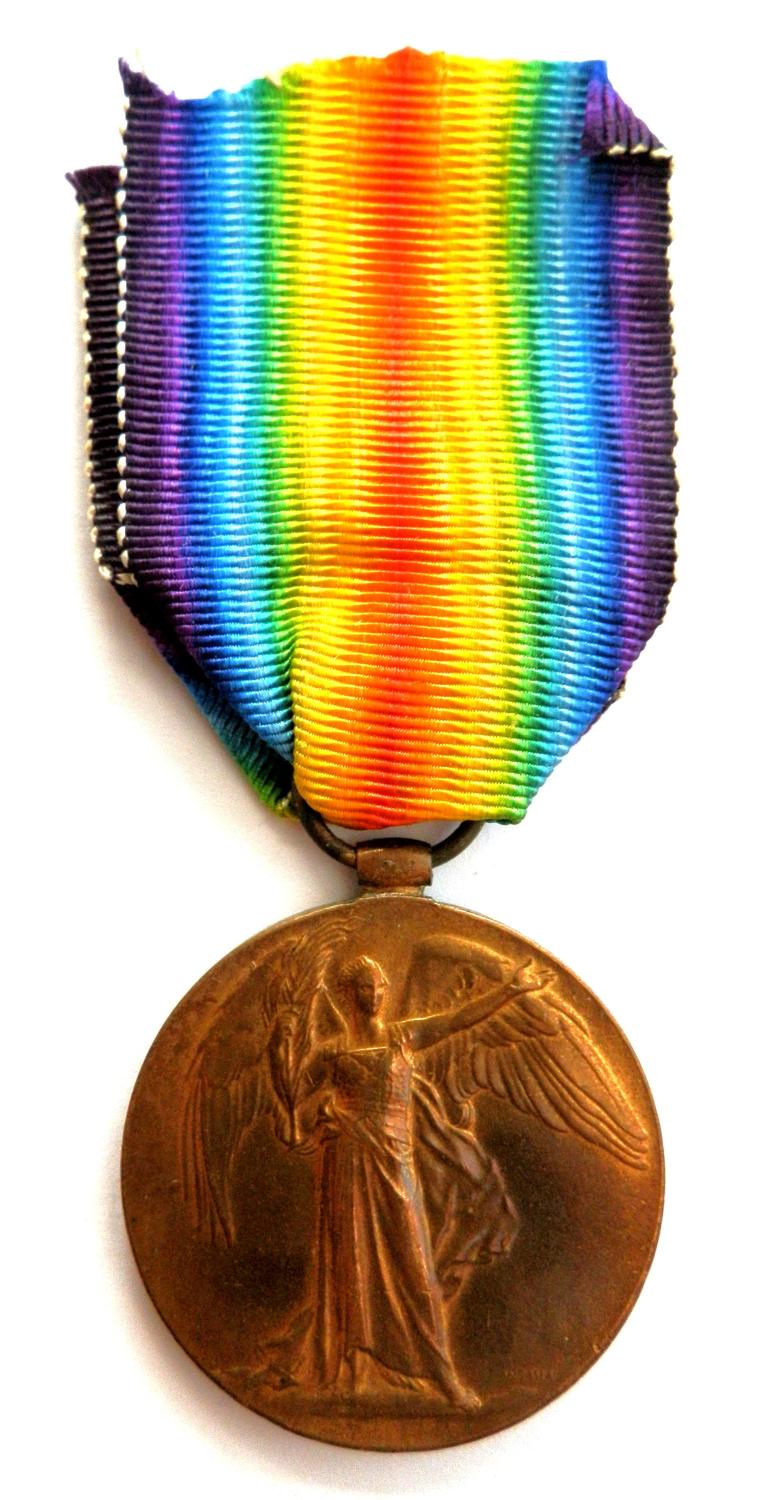 Victory Medal. Private Ernest A. Lees Royal Warwickshire Regiment.