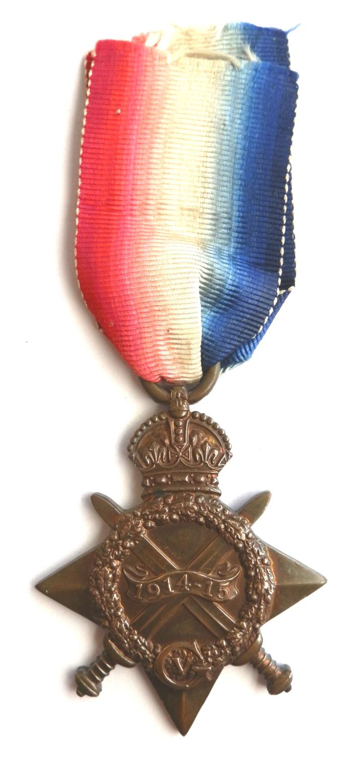 1914-15 Star. Private George H. Thorley. North Staffordshire Regiment