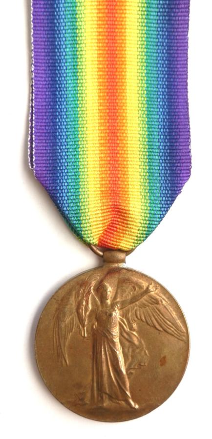 Victory Medal.Private Harry Davies, 9th Rifle Brigade.