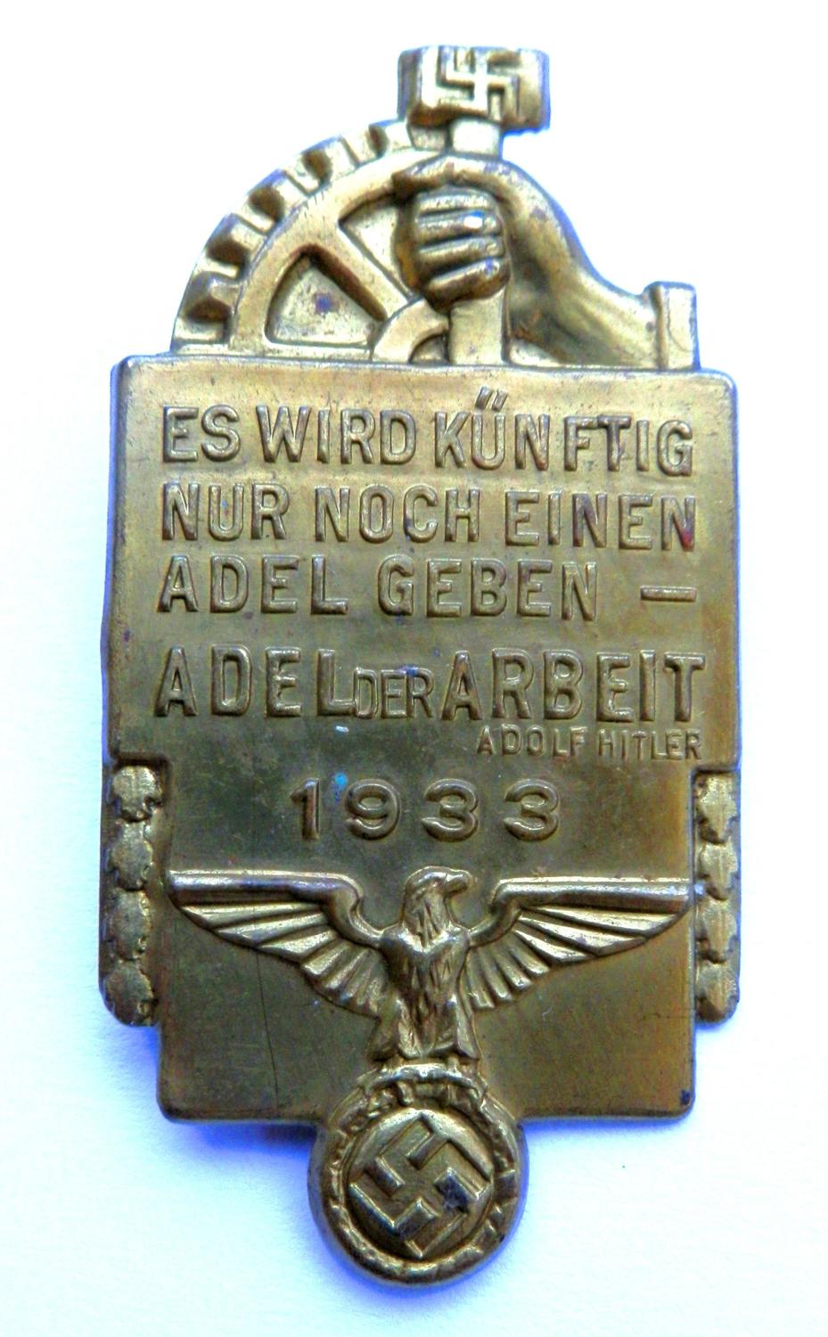 NSBO 1933 Day Badge
