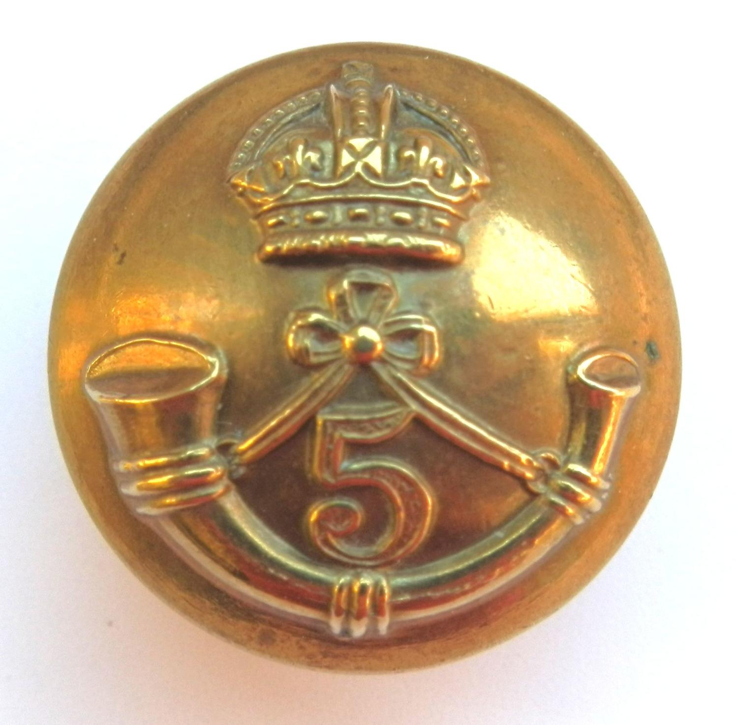 5th Mahrata Light Infantry Button.