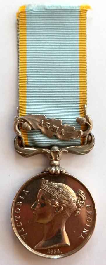 Crimea Medal 1854-56. Pte. W, Harris. 2nd Rifle Brigade. Wounded.