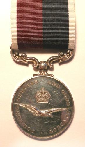R.A.F. Long Service & Good Conduct. Sgt R.E.Currie.