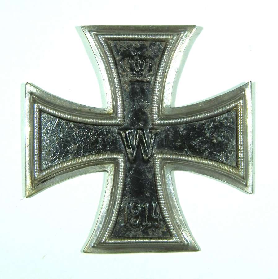 Imperial German Iron Cross, 1st Class. Makers marked KO