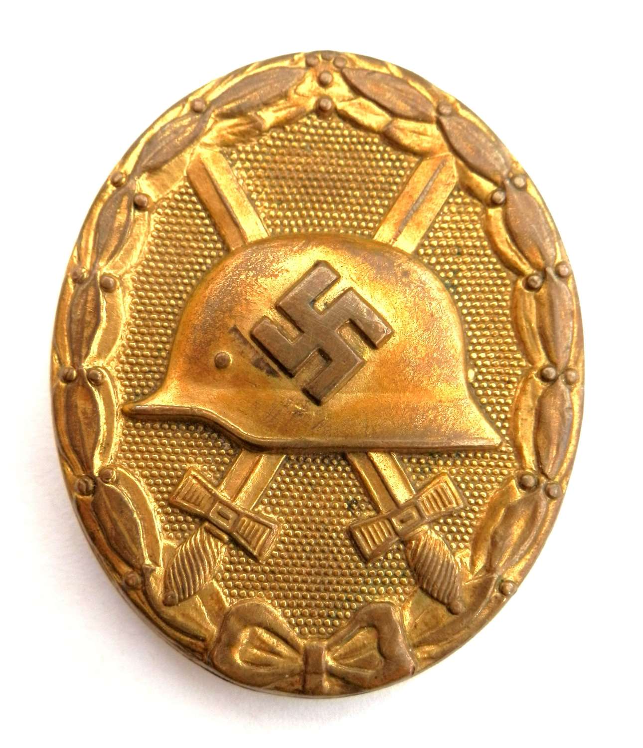 Gold Wound Badge. Non maker marked.