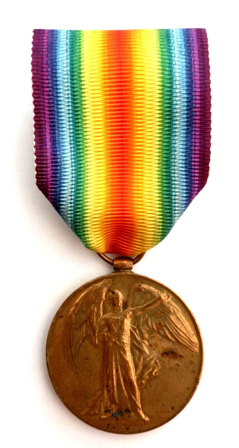 Victory Medal. Private James Wall, 13th Bn. K.R.R.C. K.I.A.