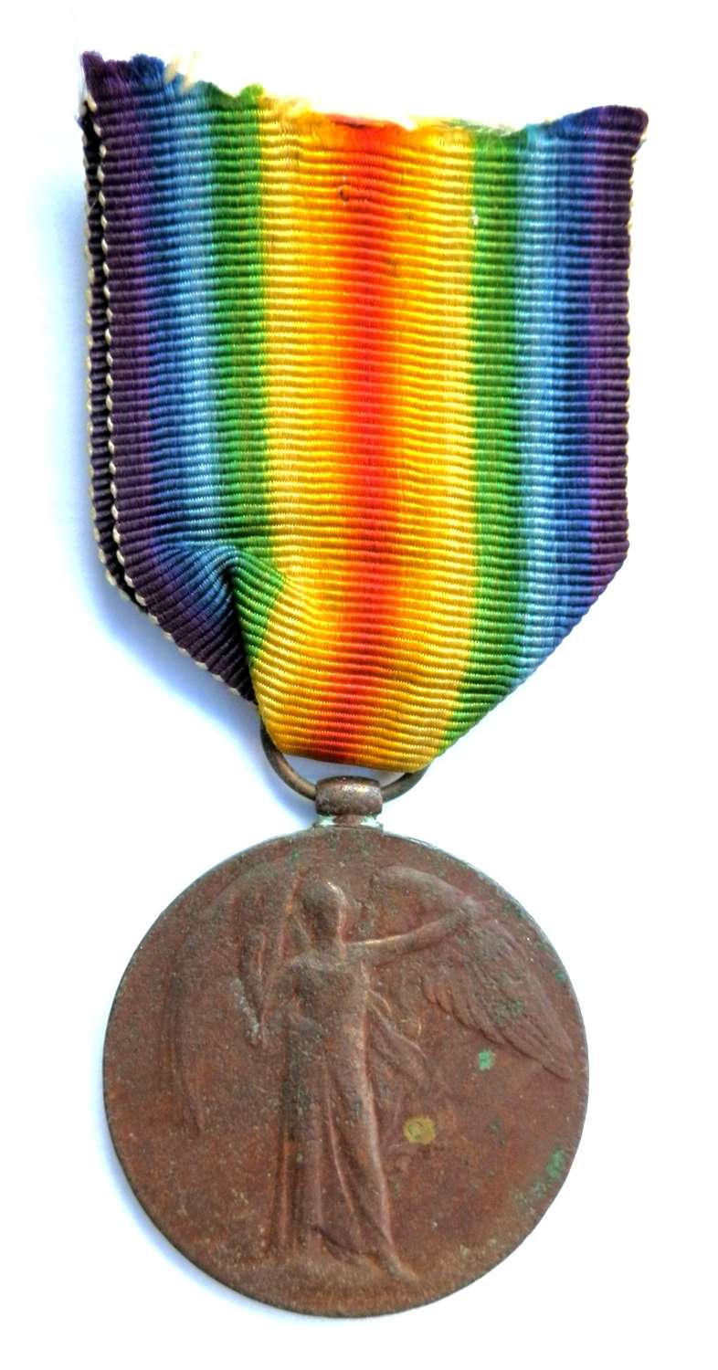 Victory Medal. Pte. W. J. Osborne. 202 Coy M.G.C., Late R. Irish Fus.