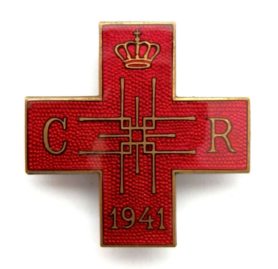 Romanian, ‘Rotes Kreuz Steckkreuz 1941’ Badge.