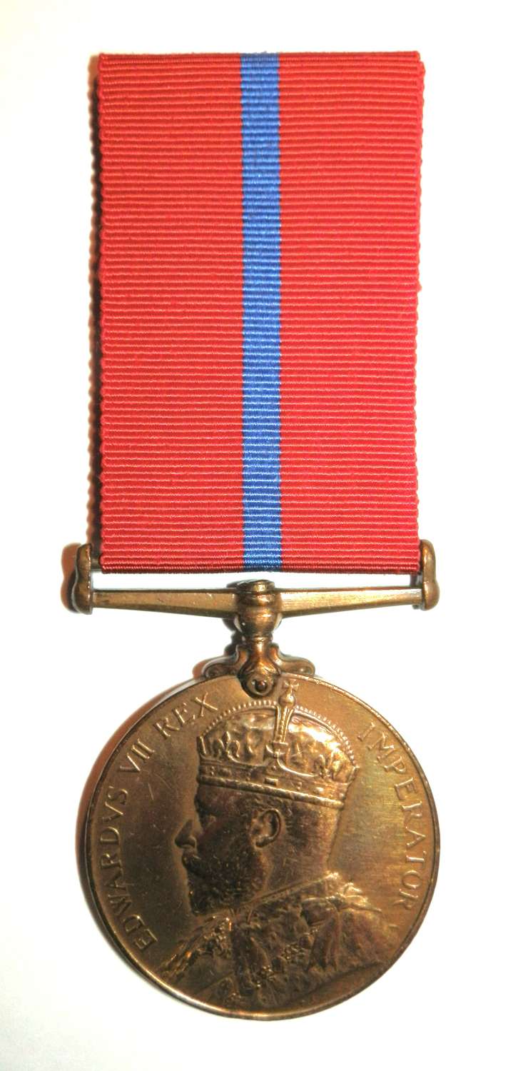 Coronation (Police) Medal 1902. PC E Smith Met Police.