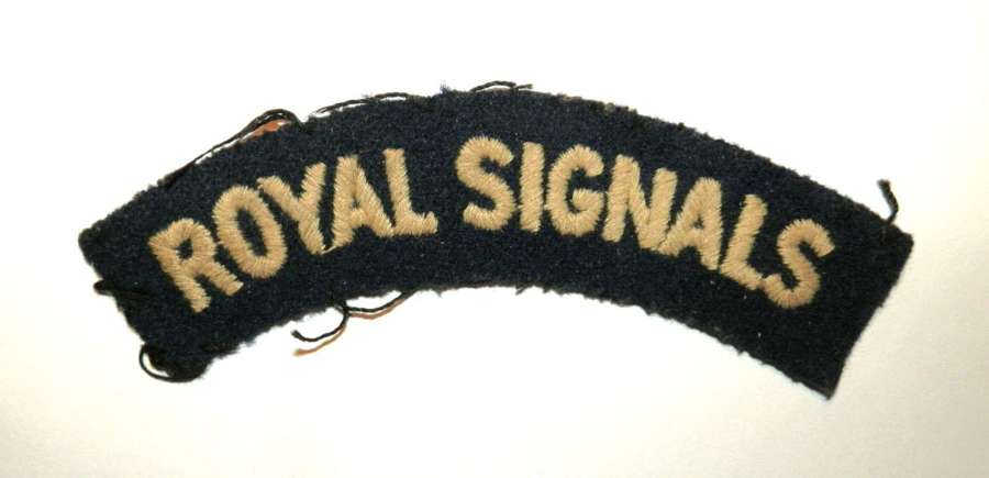 Royal Signals Cloth Shoulder Title.