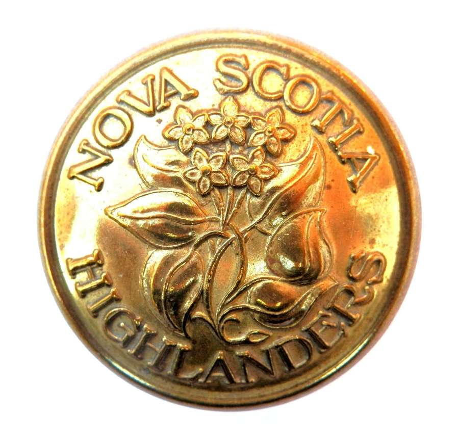 Nova Scotia Highlanders, Canadian issue Button.