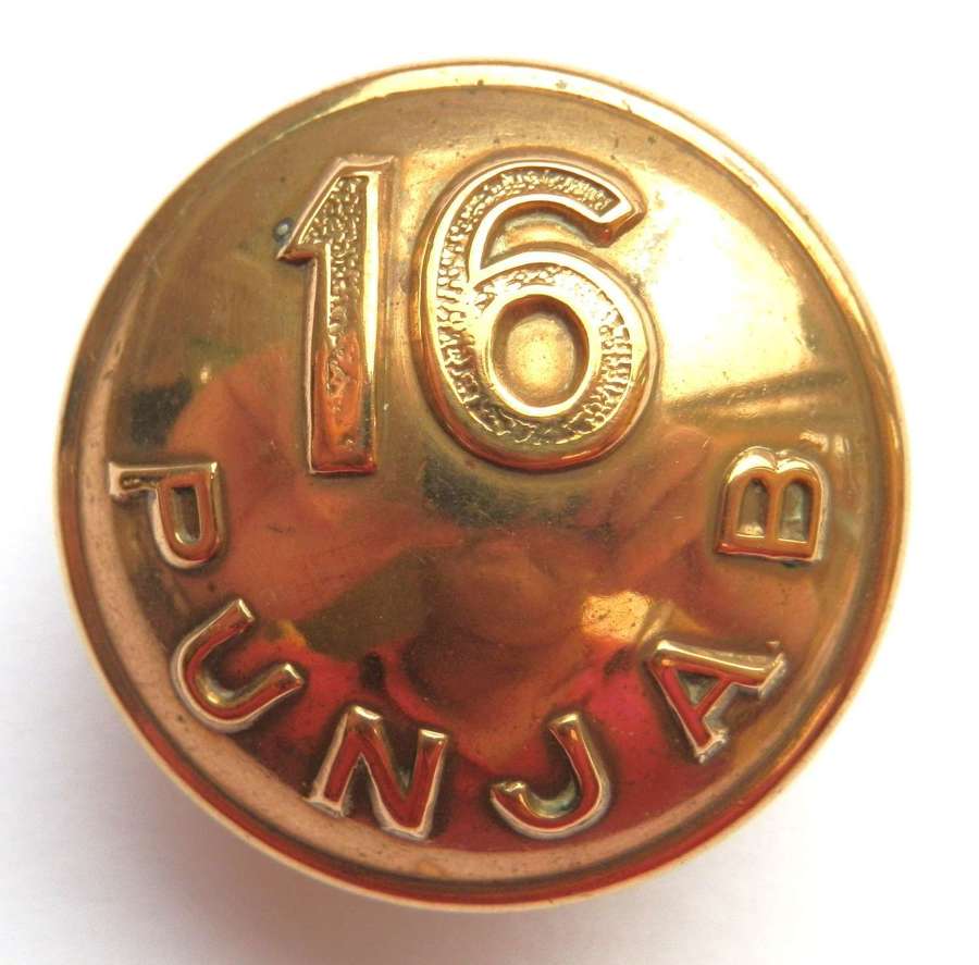16th Punjab Regiment Button.