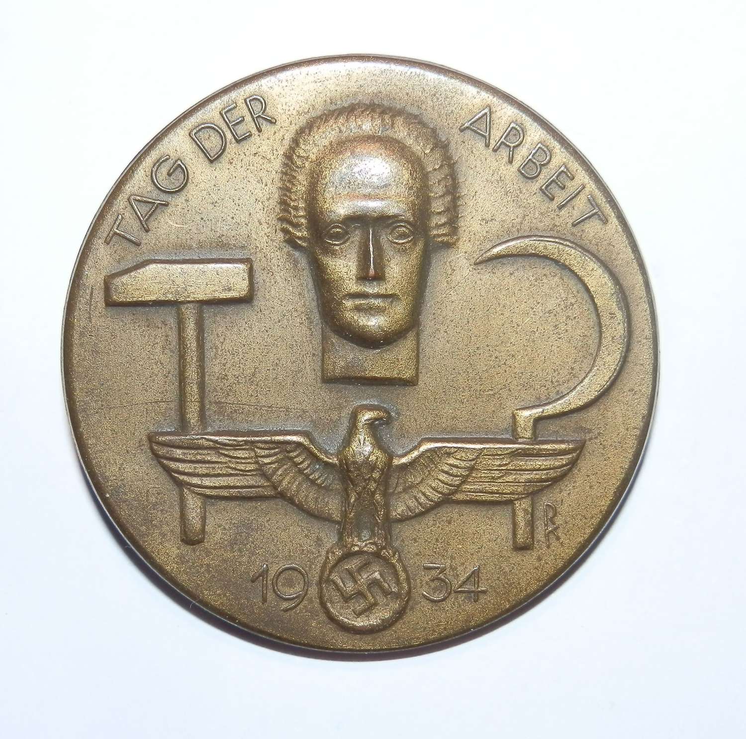 German Day Badge 1934. ‘TAG DER ARBIET’ , (Labour Day).