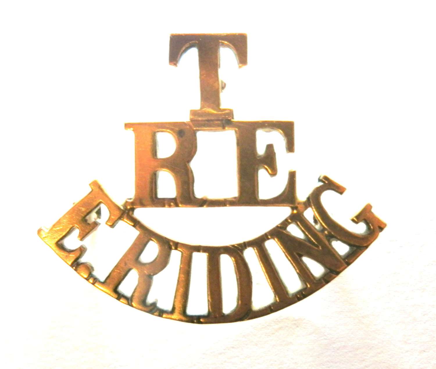 Territorial Royal Engineers East Riding Shoulder Title.