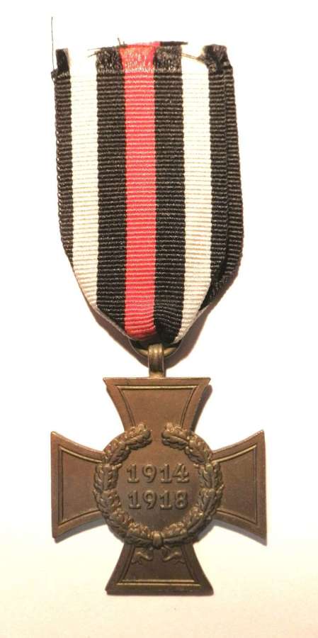 WWI Cross of Honour 1914-18. 'Civil'. Maker marked PS.