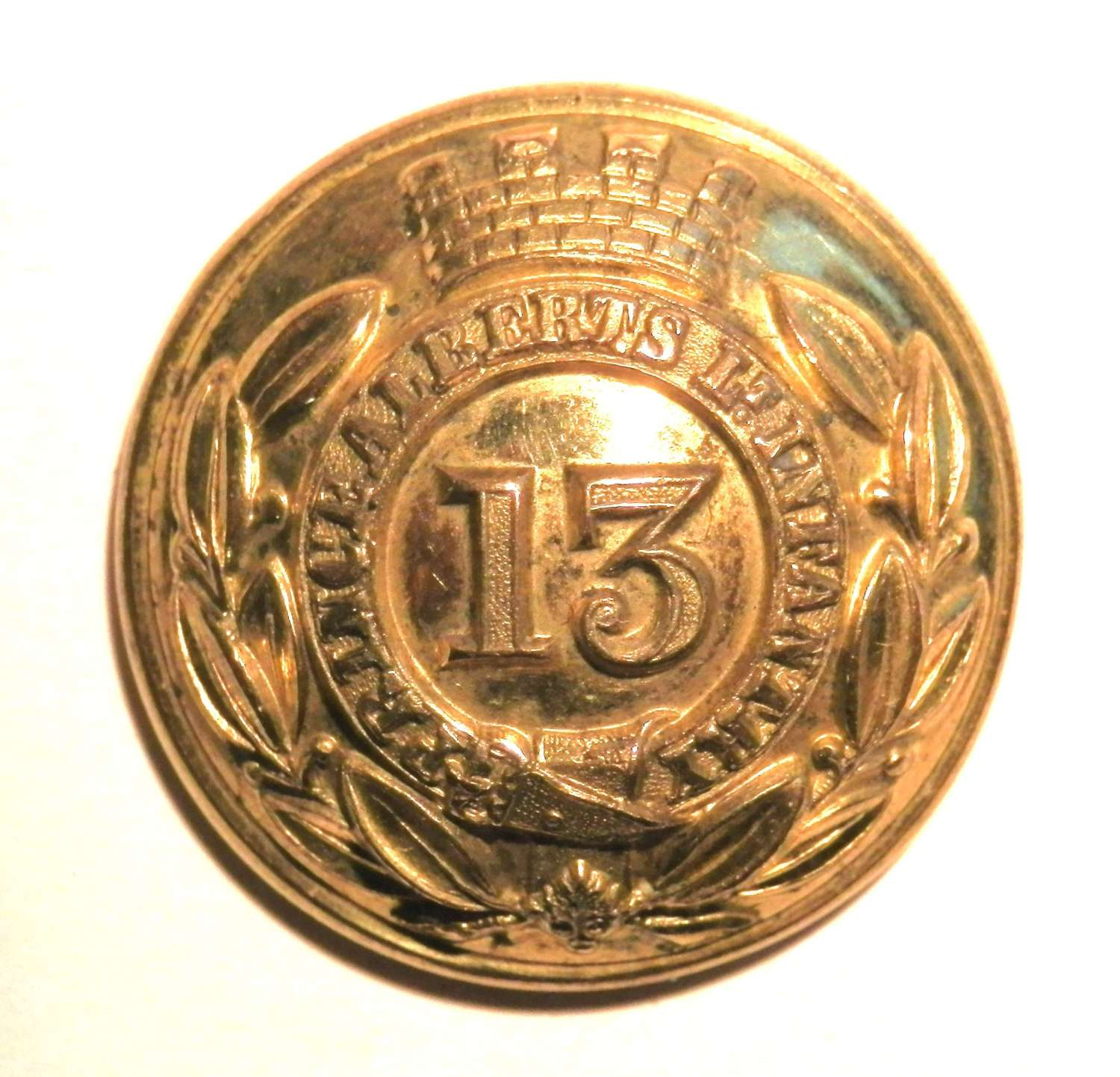 13th (1st Somerset) (Prince Alberts) Regiment Officers Button.
