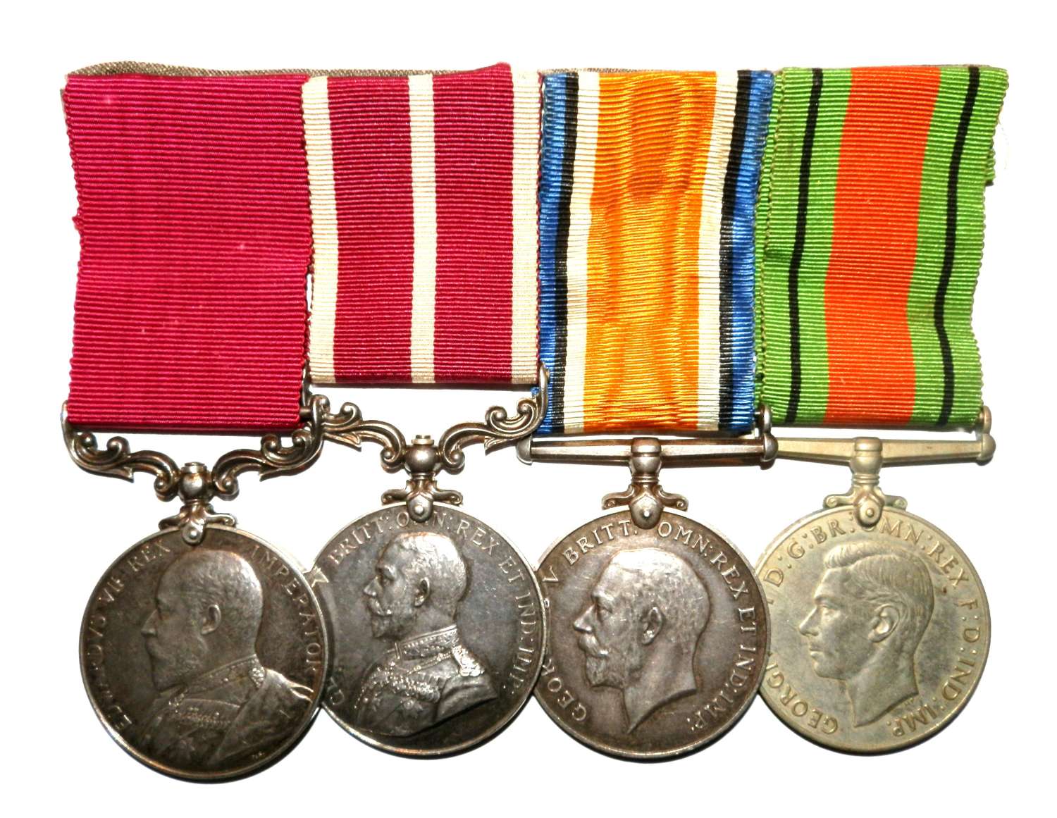 GROUP OF FOUR. Conductor R. Rees. M.S.M.Indian Military Works Service
