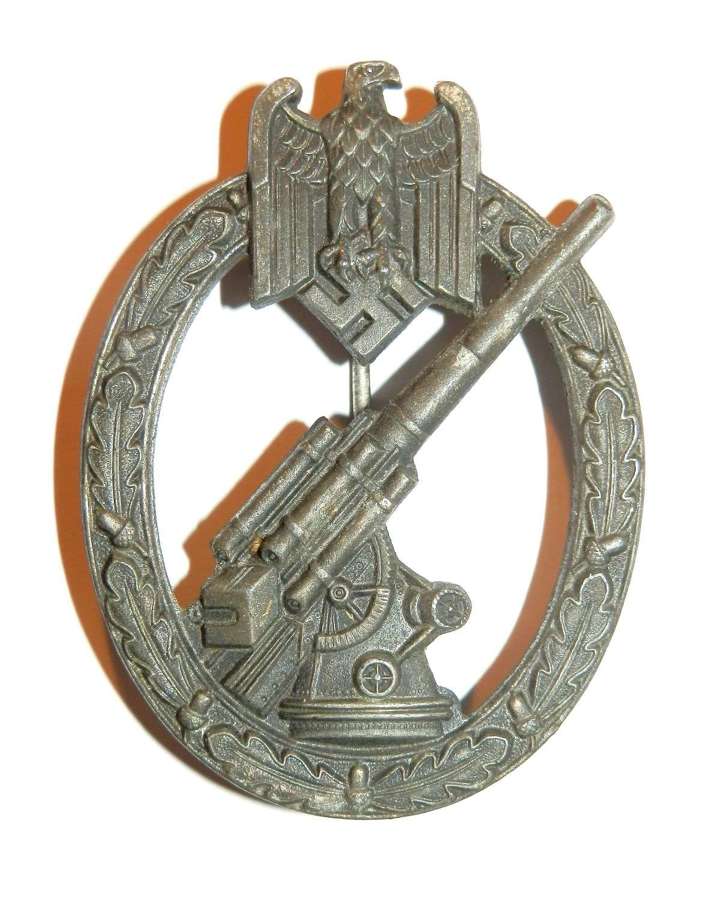 German Army Flak Badge. Non Marker marked.