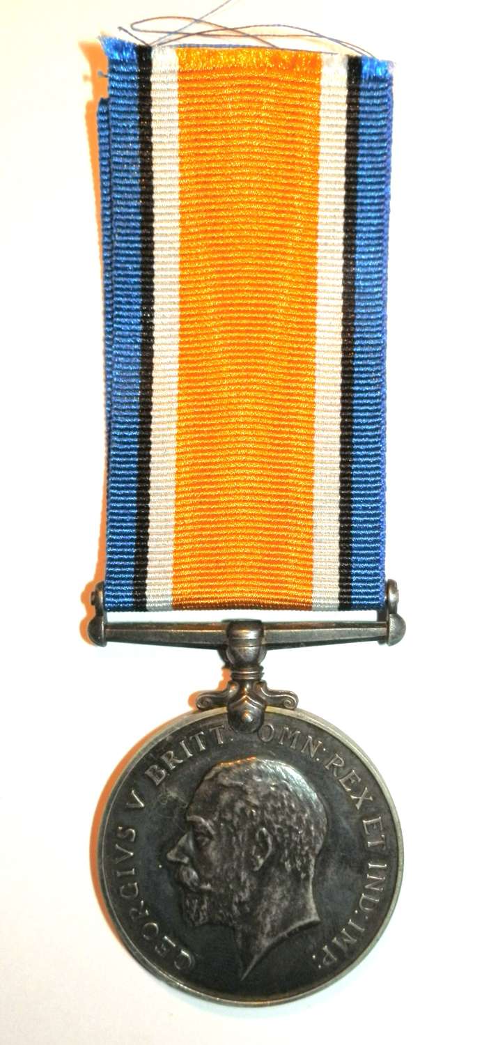 British War Medal. Private James W. Scott. Yorks & Lancs Regt.