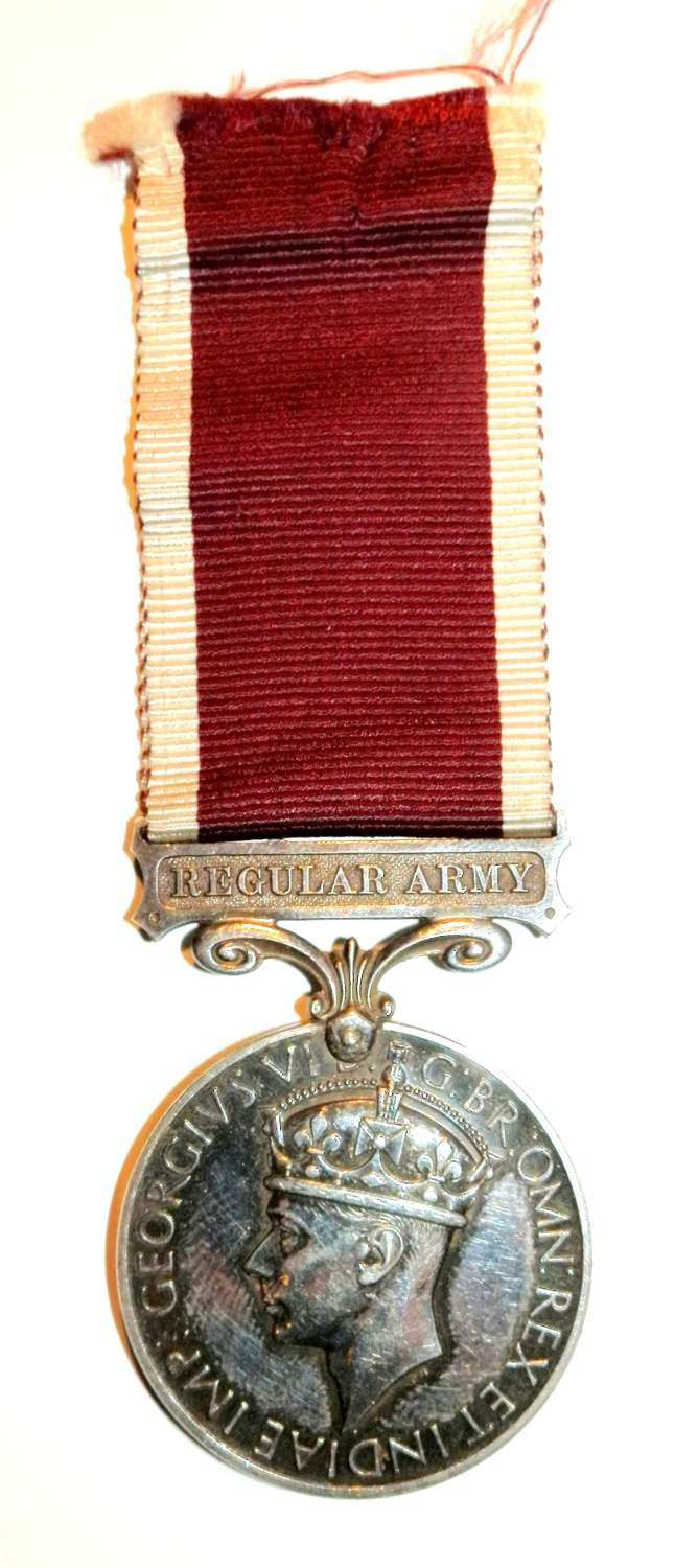 Army L.S. & G.C. Medal C.Q.M. SJT H.R. Evans Royal Engineers.