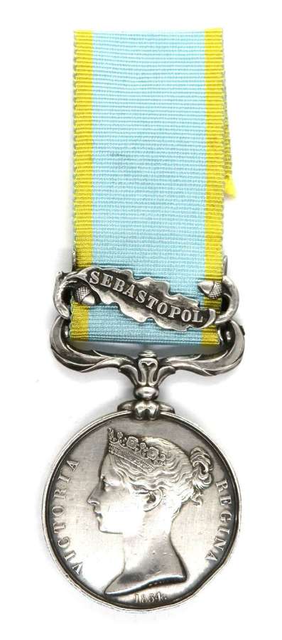 Crimea Medal 1854-56. No. 3393. James Taylor. 19TH Regiment of Foot.