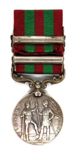 Indian General Service 1895. Pte W.H. Bradshaw. 2nd K.O.Y.L.I.
