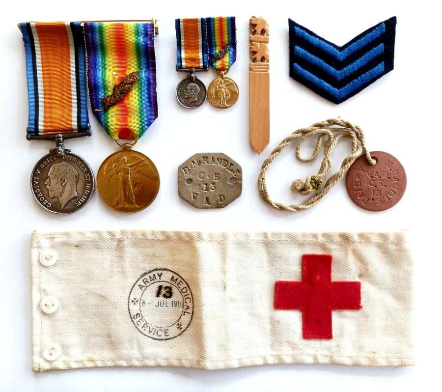 PAIR. A/Nurse Daisy Maud Randle M.I.D. Volunteer Aid Detachment
