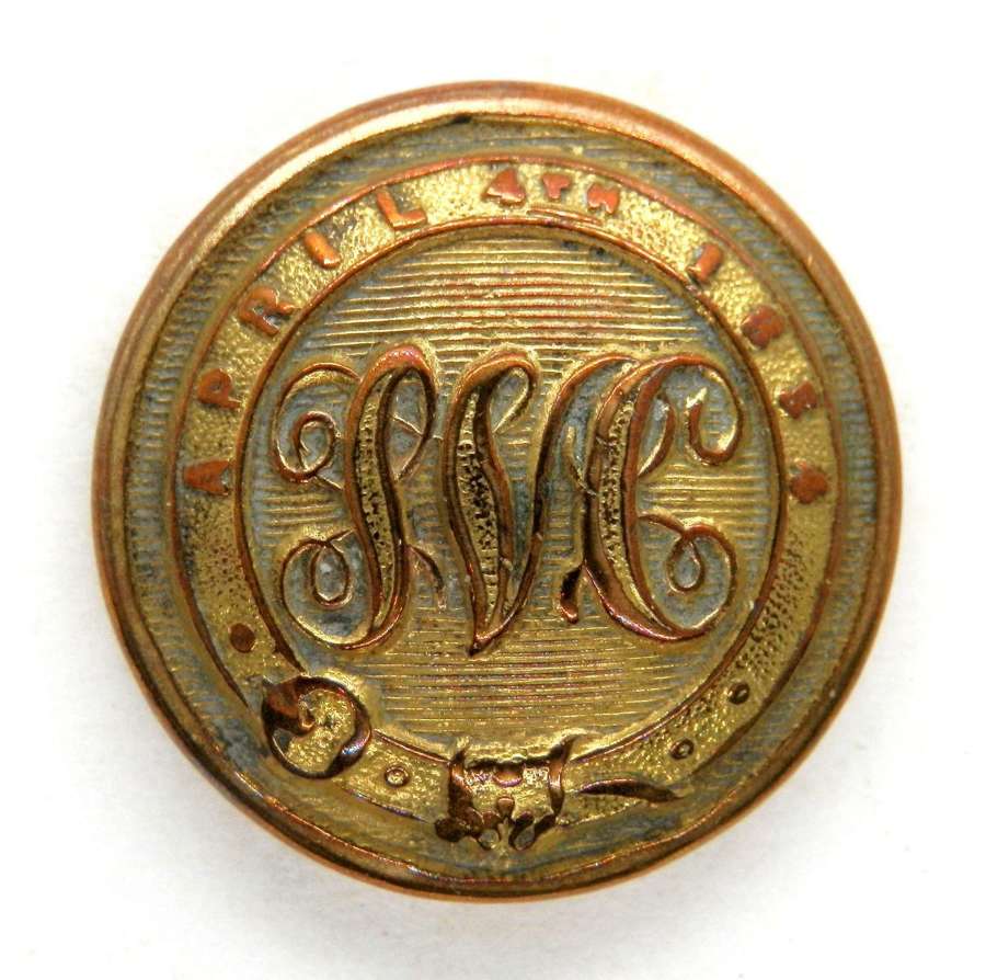 Shanghai Volunteer Corps, April 4th 1854 Button.