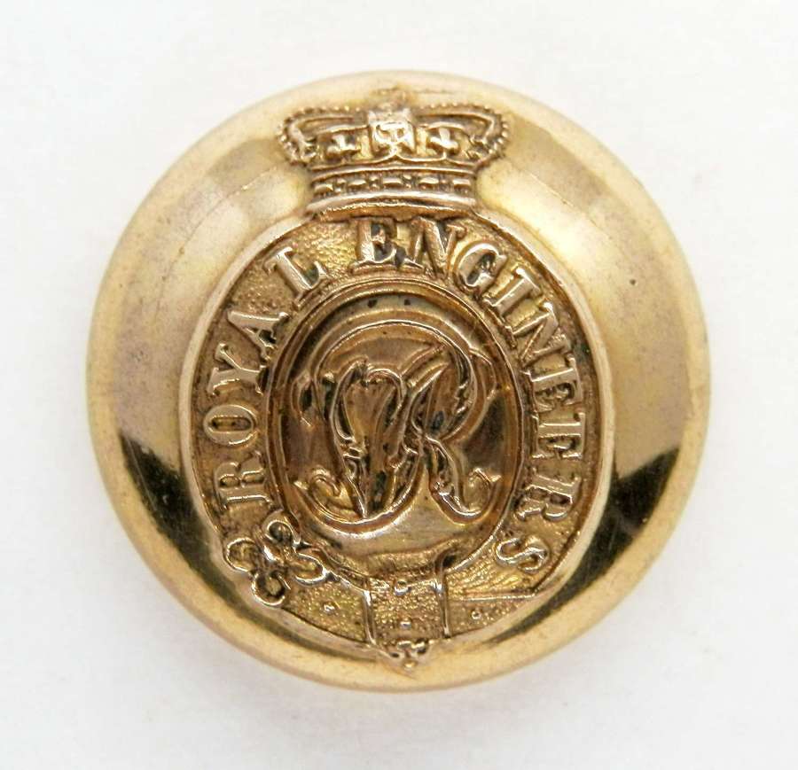 Royal Engineers Officers Gilt Button.