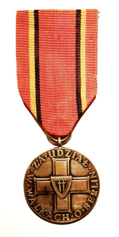 Poland Medal of Participation in The Battle of Berlin WW2.