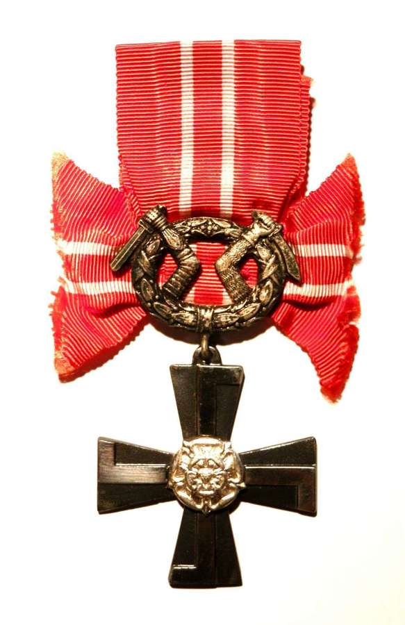Finland Order of Liberty Cross 4th Class Award 1941 with Swords.