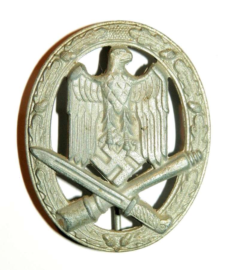 German General Assault Badge. Maker marked A (Assmann).