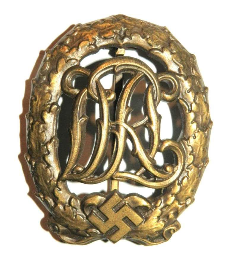 DRL ‘Reichssportabzeichen’ Bronze Sports Badge.