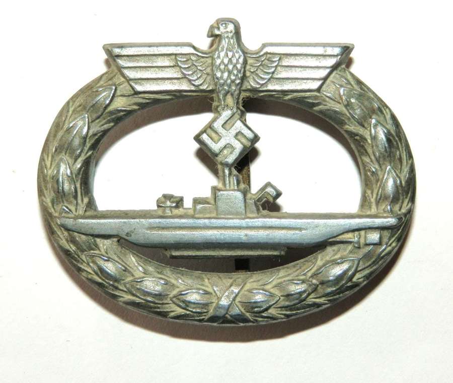 Kriegsmarine Submarine War Badge. &ldquo;Attributed.&rdquo;.
