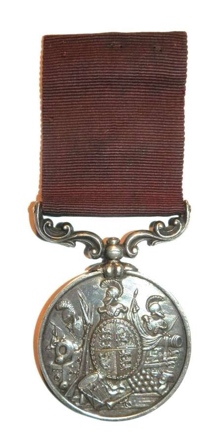 Army L.S. & G.C. Medal. Gnr. E. Fox. 2nd Coastal Brigade R.A.