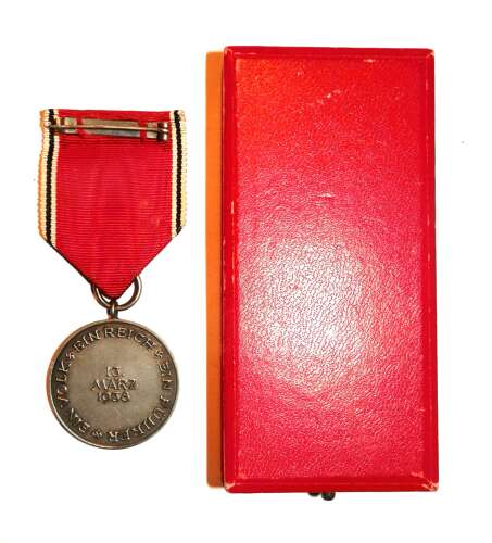 Austrian Anschluss Commemorative Medal. Boxed Example.