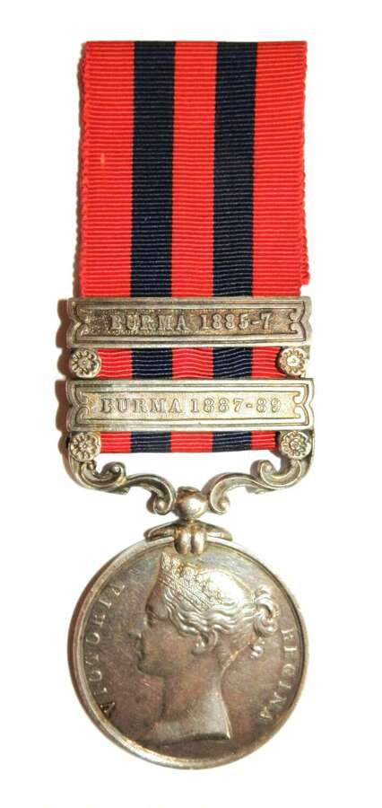 Indian General Service 1854. Pte David Bridle. R. W. Surrey Regt.