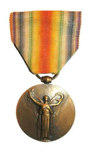 French Inter – Allied Medal, Victory Meal. World War I (1914-1918).